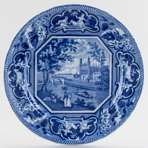 Plate Clare Hall Cambridge c1825